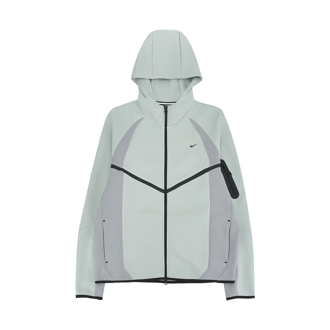 Nike Nike Tech Color-Block Full-Zip Fleece Windrunner Jacket Light Silver Light Smoke Grey - Asia · S