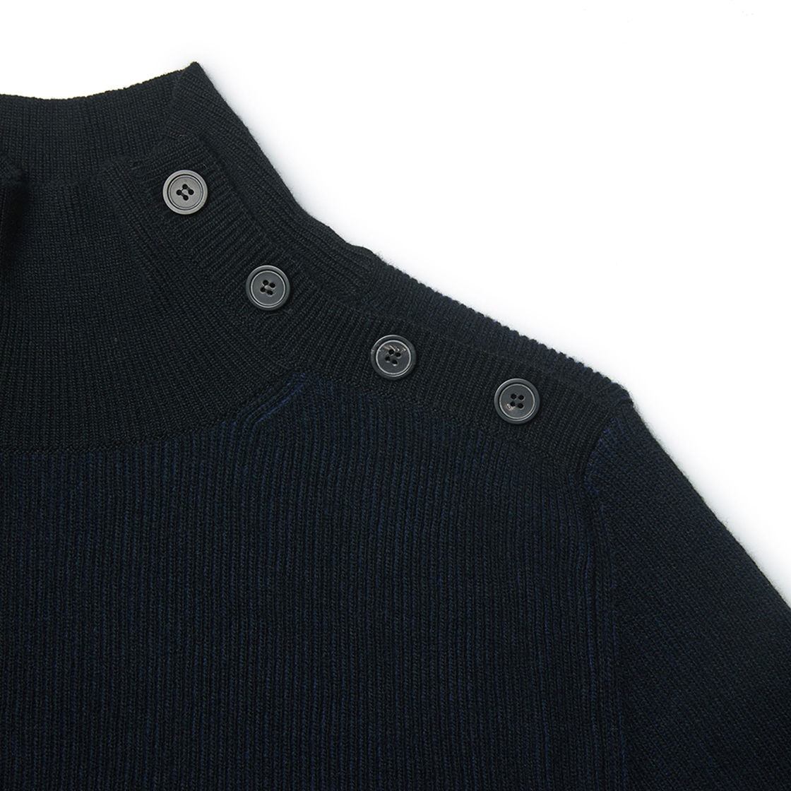 엠엠아이씨 오블리크 터틀넥 블랙(MMIC Oblique Turtleneck Black) - 3