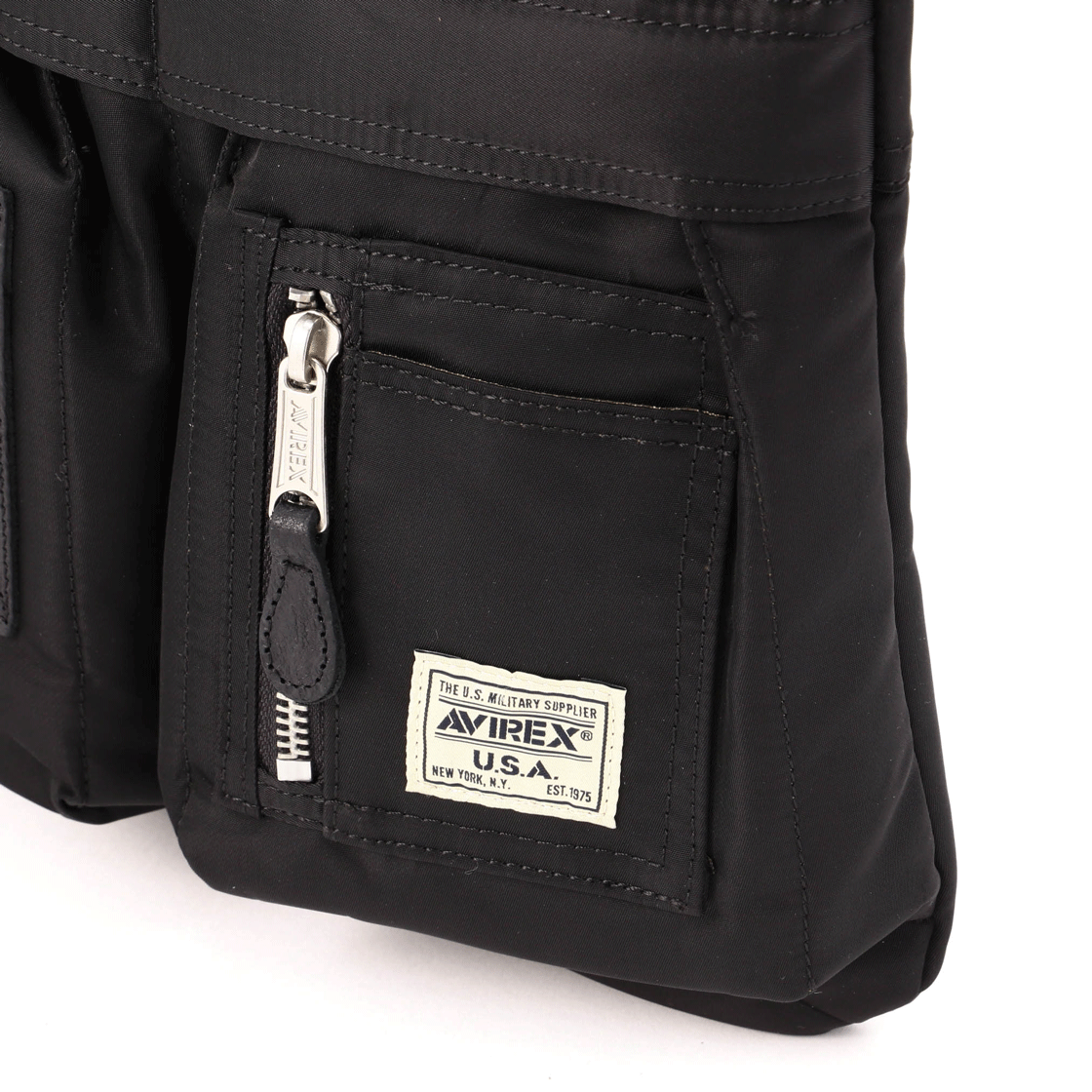 [예약배송] 아비렉스 플라이트 나일론 스몰 헬멧 백 블랙([예약배송] Avirex Flight Nylon Small Helmet Bag Black) - 3
