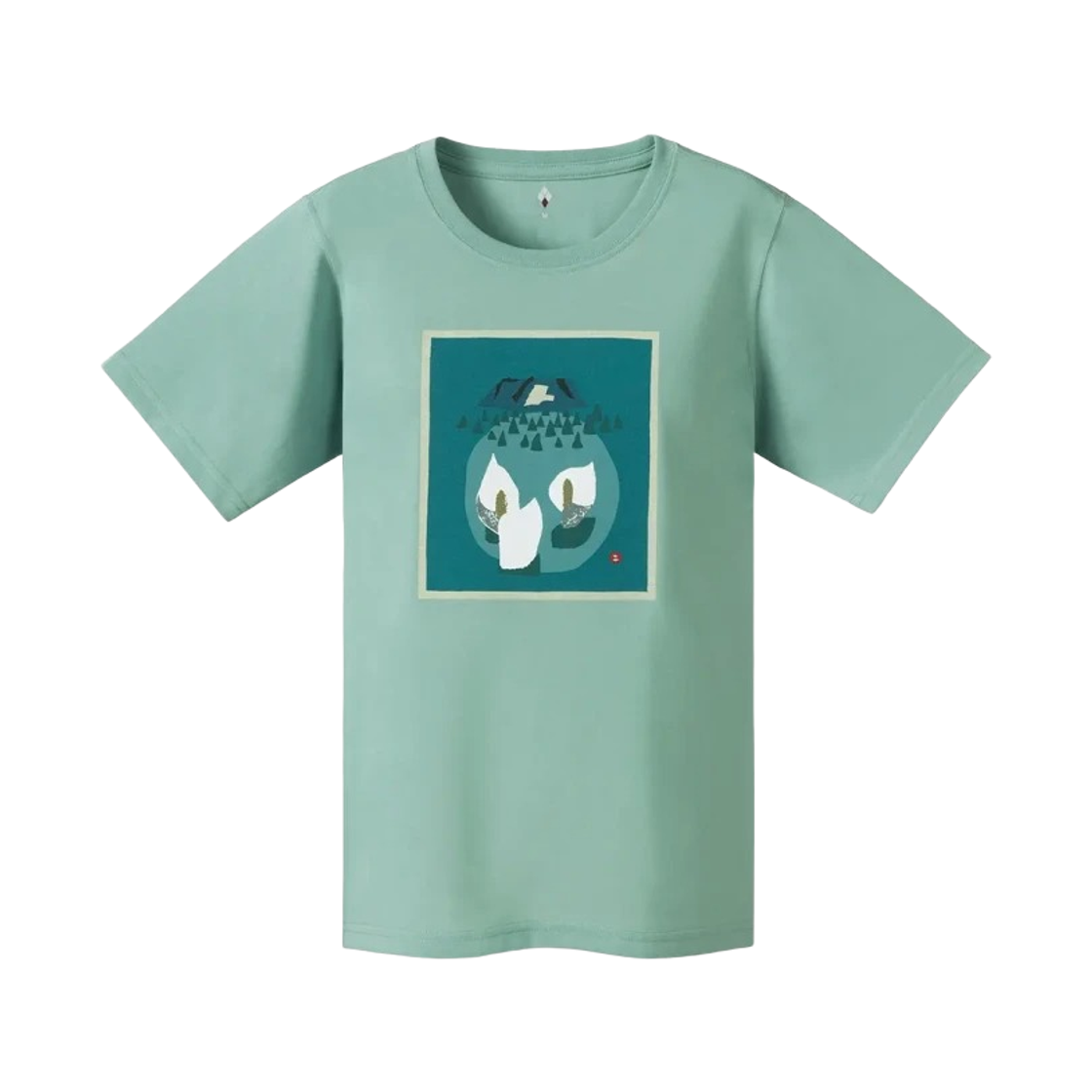 1114778 (W) Montbell Wickron Shitsugen No Hana T-Shirt Light Blue
