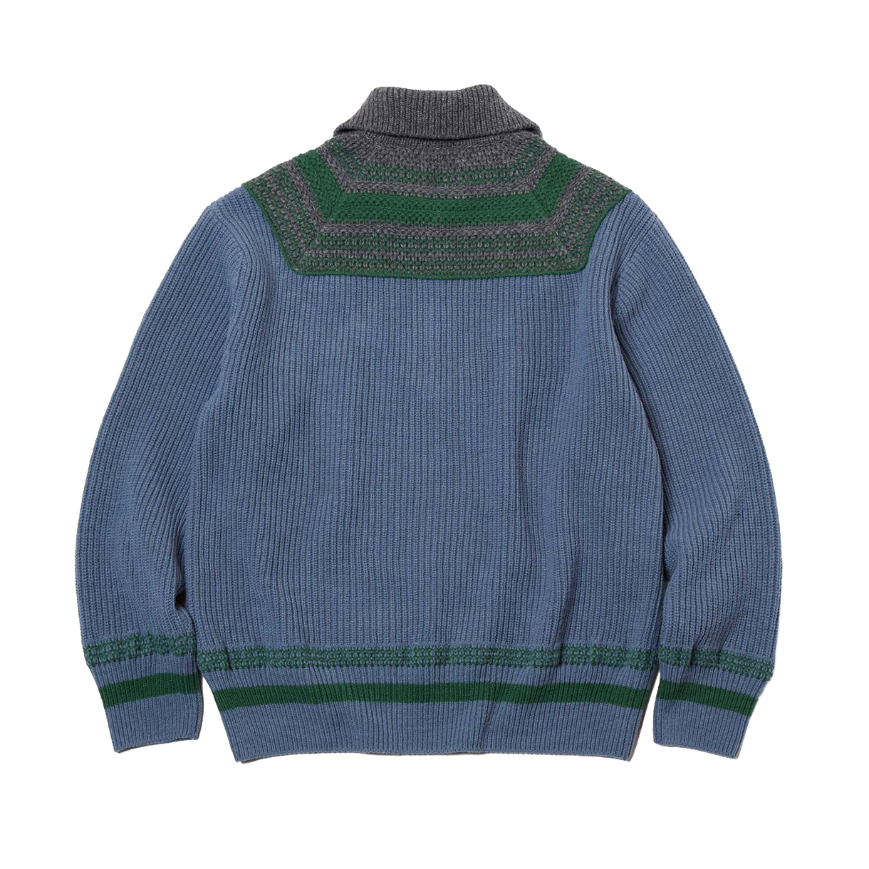 컬러비콘 26WBM-N02332 스웨터 블루 그레이 - 26FW(Kolor Beacon 26WBM-N02332 Sweater Blue Gray - 26FW) - 2
