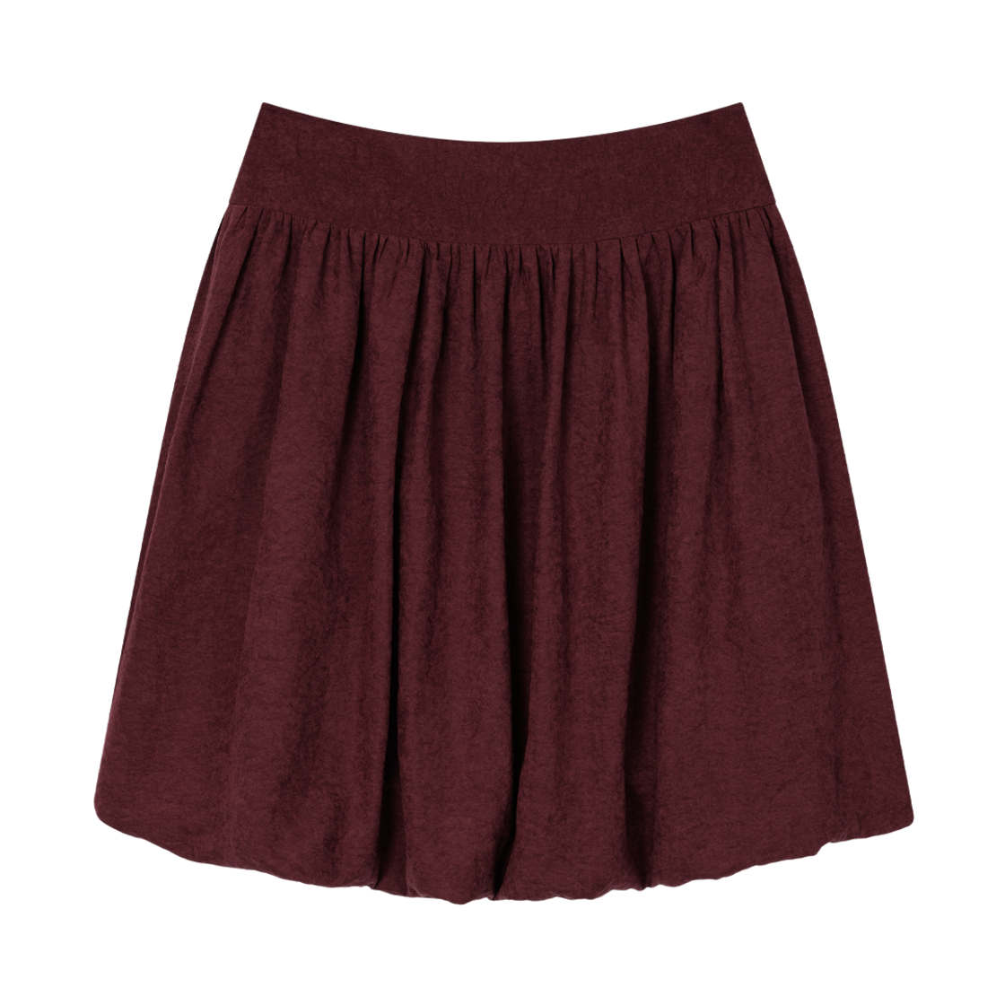 어글리쉐도우 버튼 펌킨 미디 스커트(버건디)(Uglyshadow Button Pumpkin Midi Skirt(Burgundy))