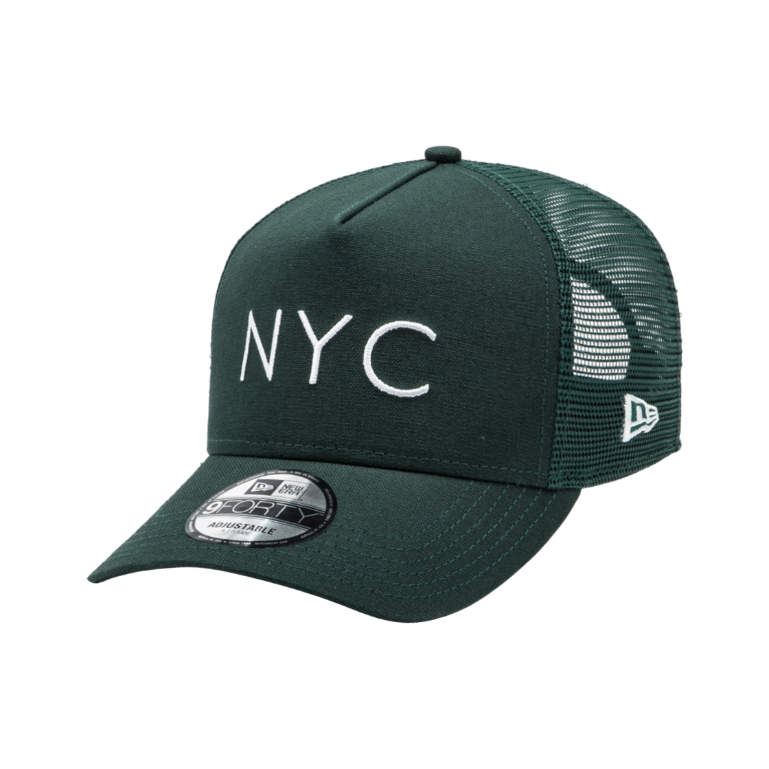 14561866 New Era 9Forty NYC Thin A-Frame Trucker Ball Cap Dark Green