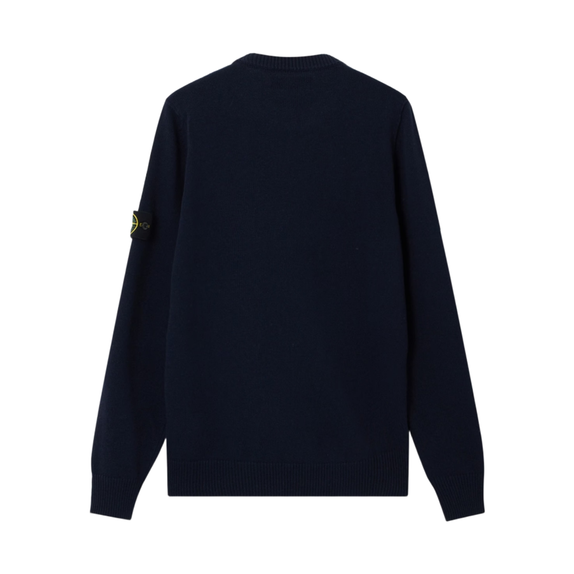 스톤 아일랜드 5100072 램스울 립드 트림 레귤러 핏 크루넥 점퍼 네이비 블루 - 26FW(Stone Island 5100072 Lambswool Regular Fit Crewneck Jumper with Ribbed Trims Navy Blue - 26FW) - 2