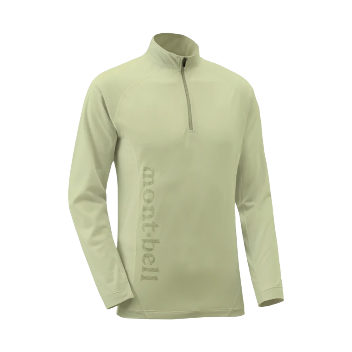 1114454 Montbell Cool Light Long Sleeve Zip Shirt Tan
