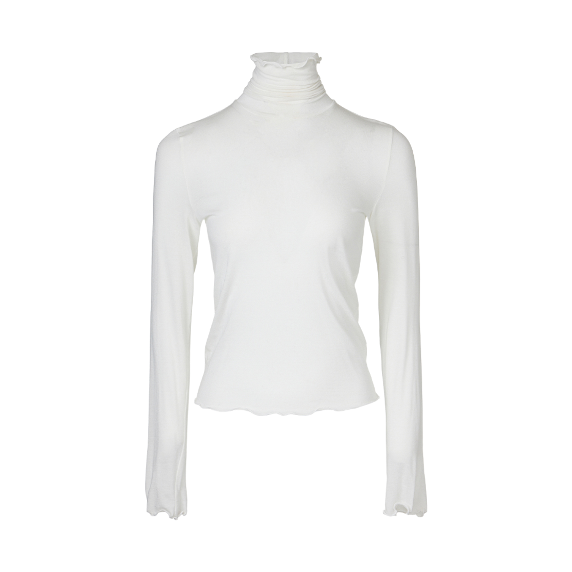 KM-26FW-TS01-IV KUME Layering Turtleneck Top Ivory