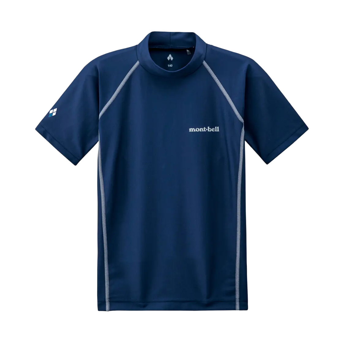 1127442 (Kids) Montbell Aqua Body Short Sleeve Shirt Indigo