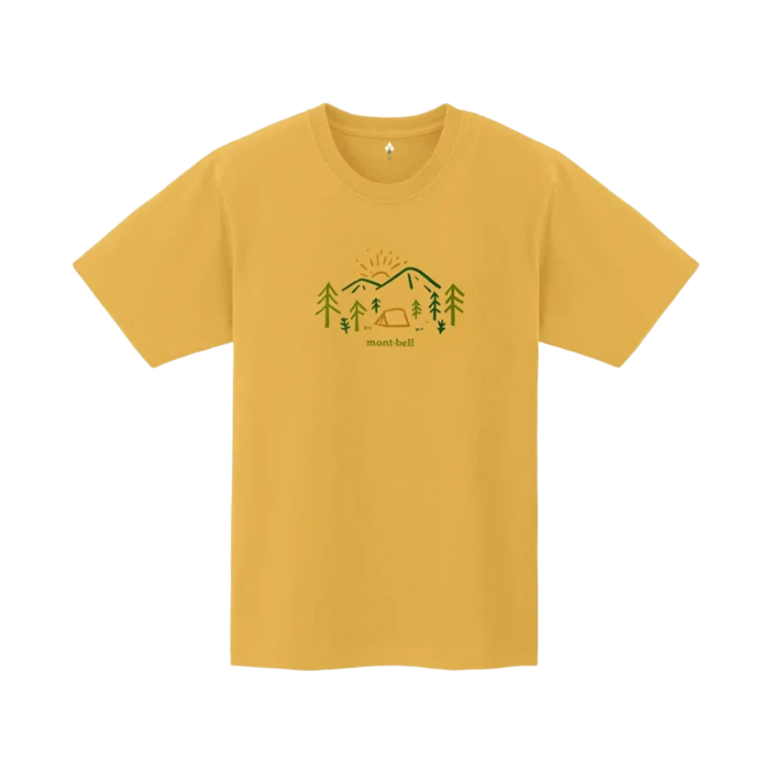 2104820 Montbell Pear Skin Cotton Mountain Morning T-Shirt Yellow