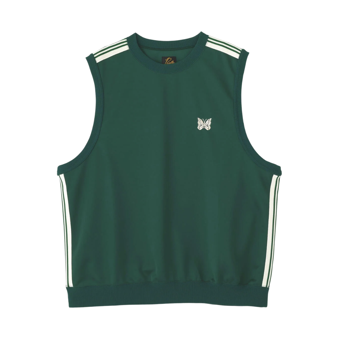 QV1593 Needles x LHP Track Crew Neck Sleeveless Green