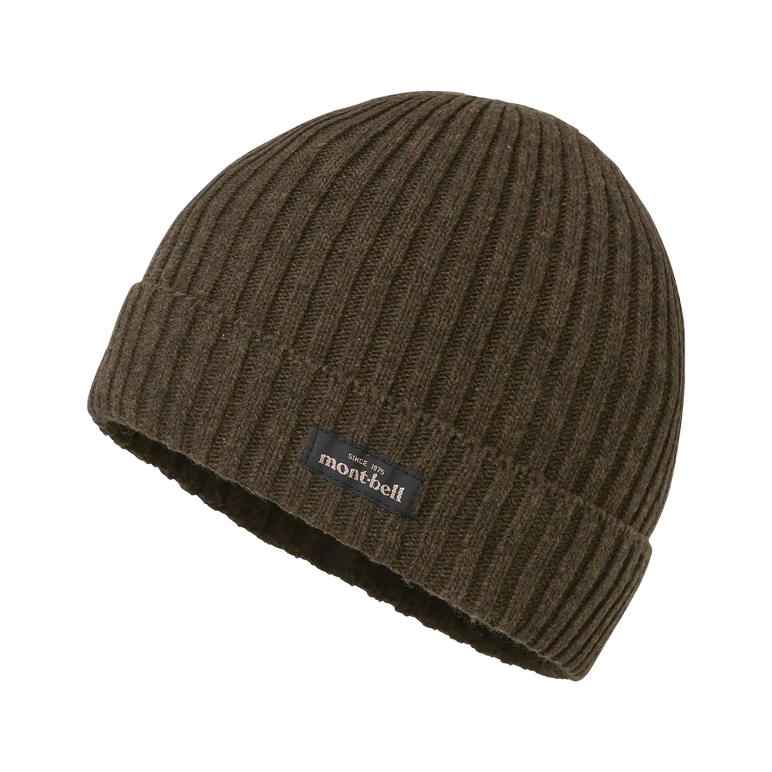 1118680 Montbell Light Rib Knit Watch Cap Mix Brown