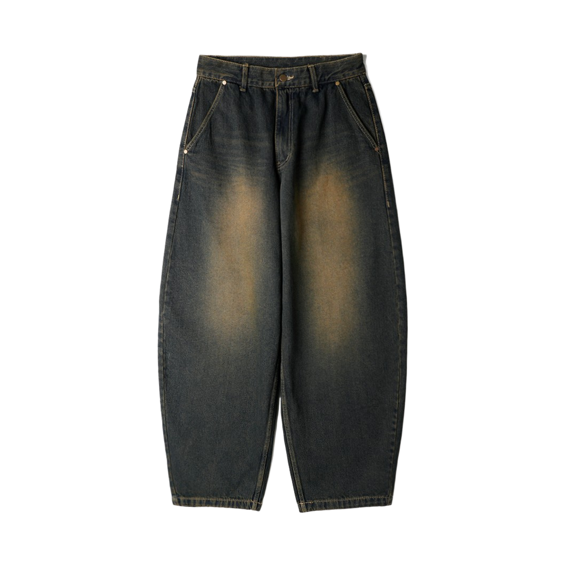 KJLP2680_vintageyellow_29 JEMUT Steps Balloon Denim Pants Vintageyellow KJLP2681