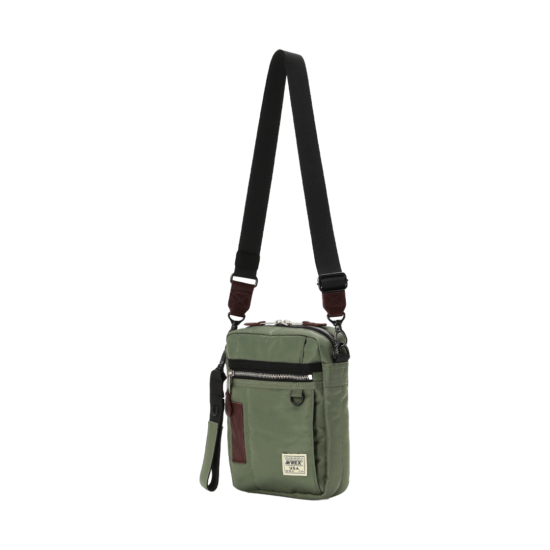 [KREAM 단독] 아비렉스 플라이트 나일론 버티컬 숄더 백 세이지([KREAM 단독] Avirex Flight Nylon Vertical Shoulder Bag Sage) - 2