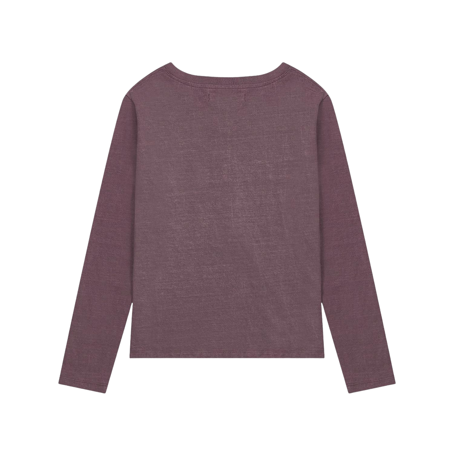 사파리스팟 1/2 피그먼트 라이너 브이넥 롱슬리브 버건디(Safarispot 1/2 Pigment Liner V-Neck Long Sleeve Burgundy) - 2