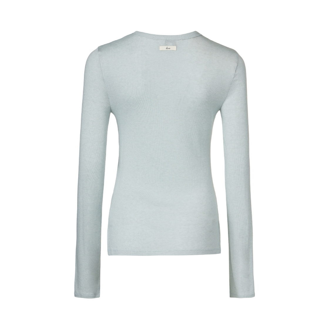 쿠메 울 텐셀 헨리넥 티셔츠 민트(KUME Henley Neck Side Slit Top Mint) - 3