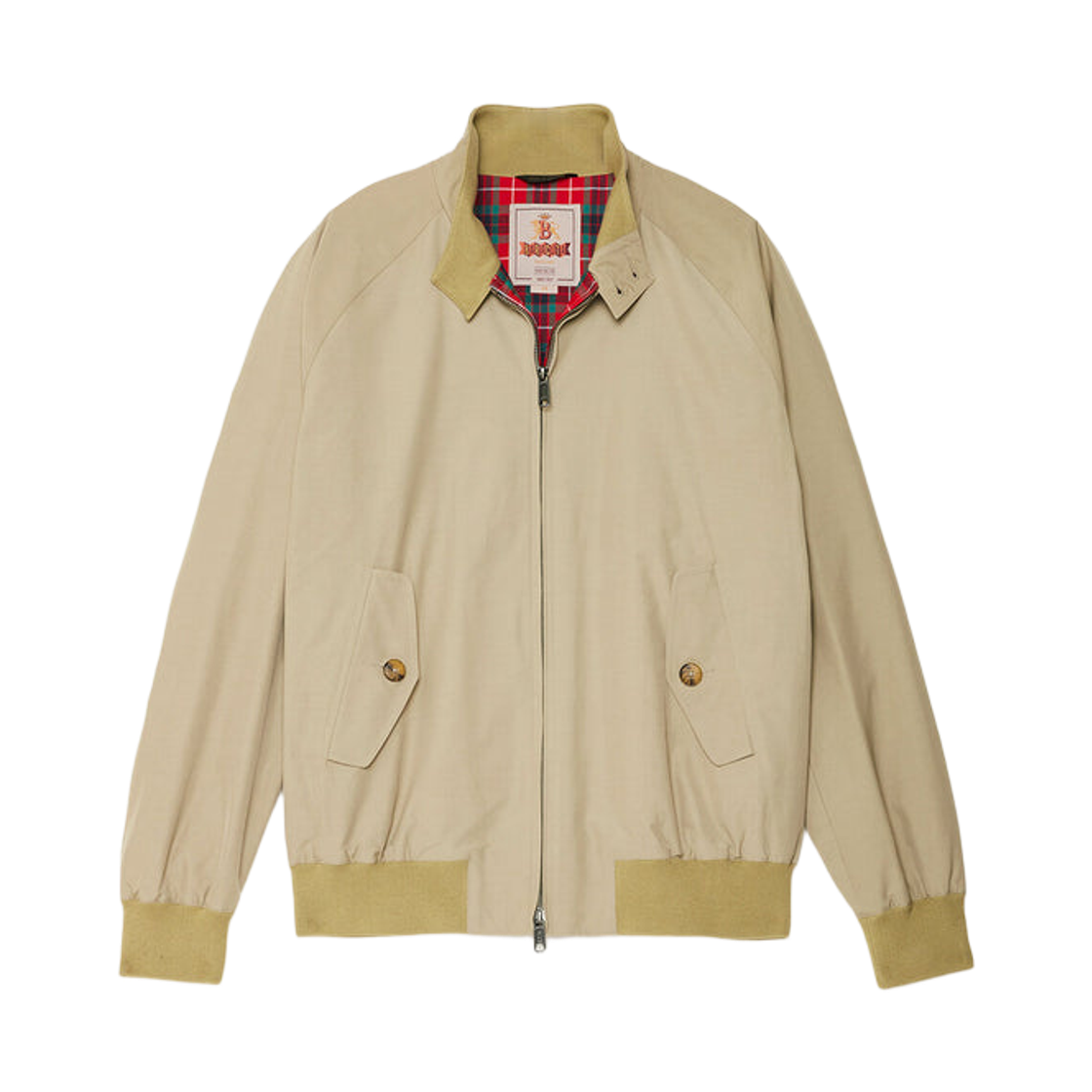 BRCPS0001BCNY1-818 Baracuta G9 Slim Fit Harrington Jacket Natural