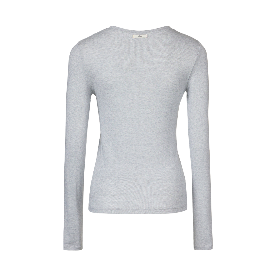 쿠메 울 텐셀 라운드 티셔츠 그레이(KUME Basic Wool Blend Layering Top Gray) - 3
