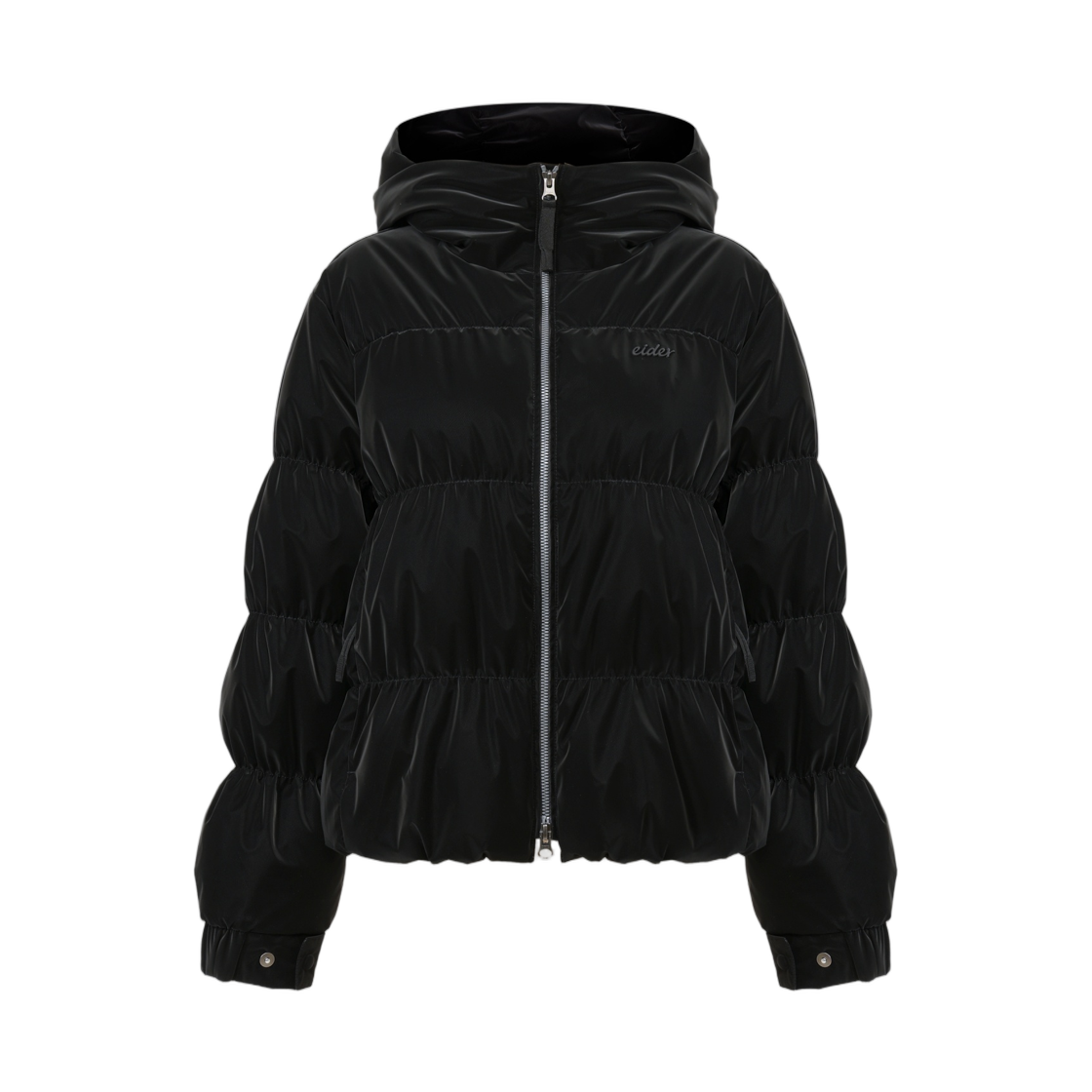 DWW26550Z1 (W) Eider Monglit Velvet Hoodie Goose Down Jacket Black