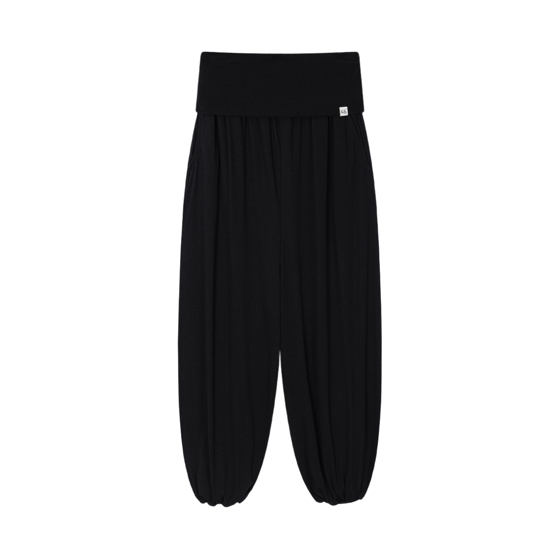 AMS033 Uglyshadow Banding Balloon Pants(Black)