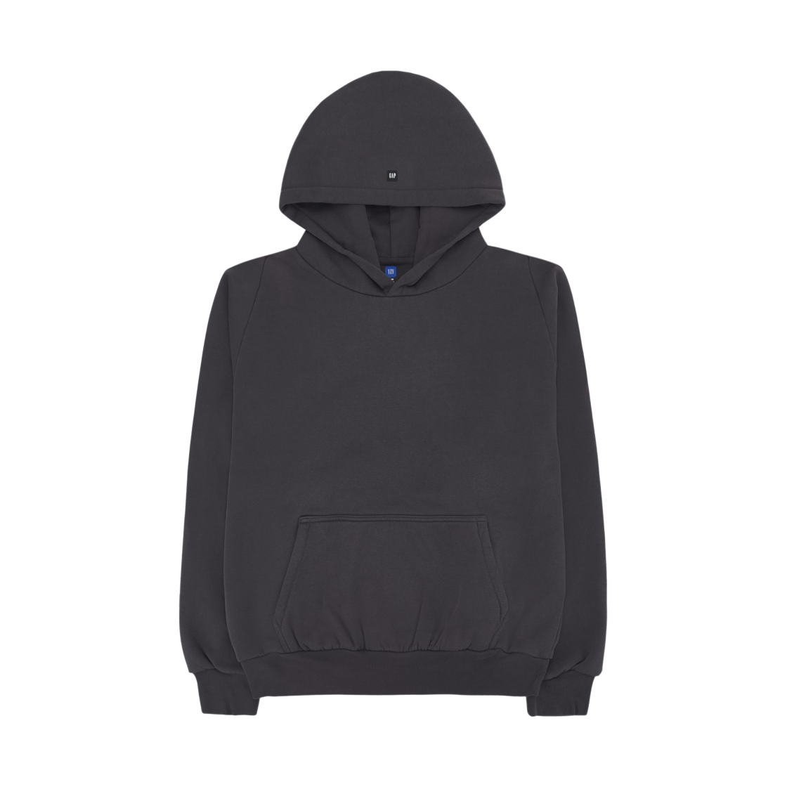 470824-00 Yeezy Gap Logo Shrunken Hoodie Dark Grey