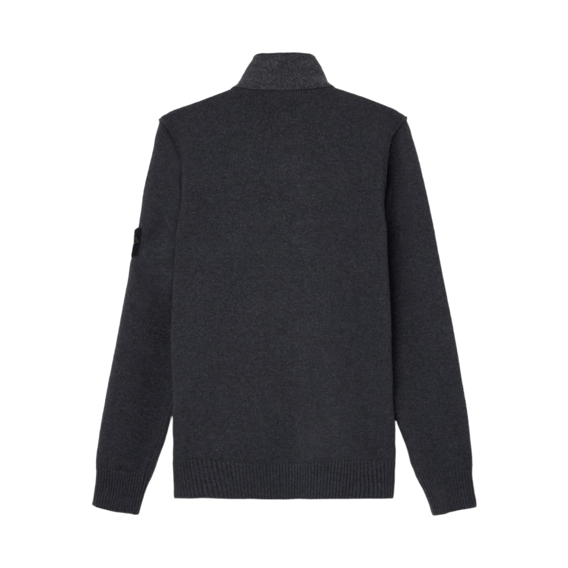 스톤 아일랜드 5100047 레귤러 핏 버튼 플래킷 집업 점퍼 리드 그레이 멜란지 - 26FW(Stone Island 5100047 Regular Fit Zip Up Jumper with Button Placket Lead Grey Melange - 26FW) - 2