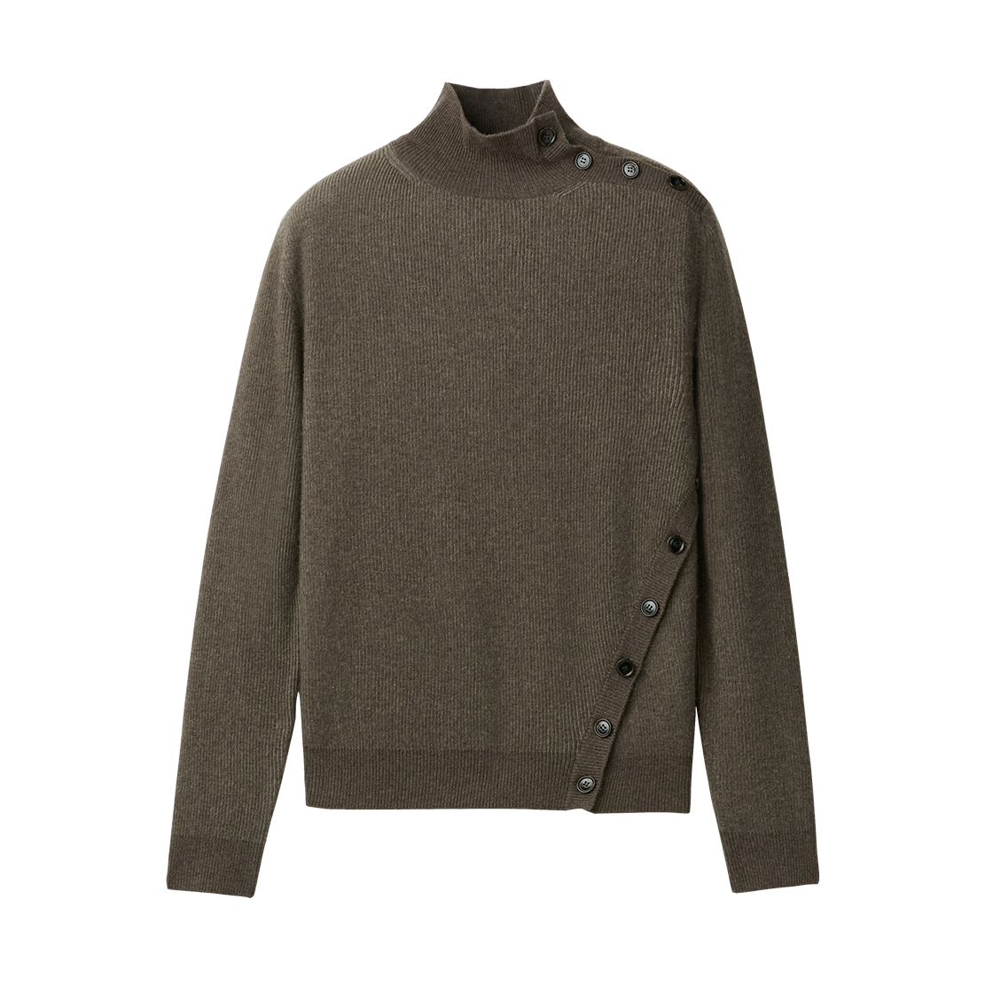 2D5-MM-MK-KT022BR MMIC Oblique Turtleneck Brown