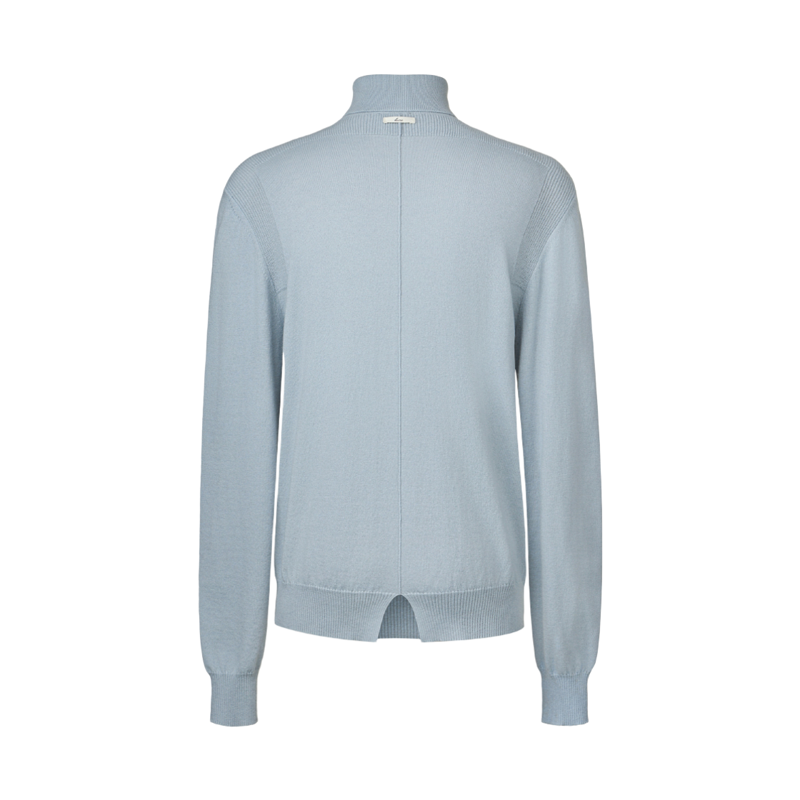 쿠메 백 슬릿 울 터틀넥 라이트블루(KUME Men Pure Wool Turtleneck Knit Light Blue) - 3