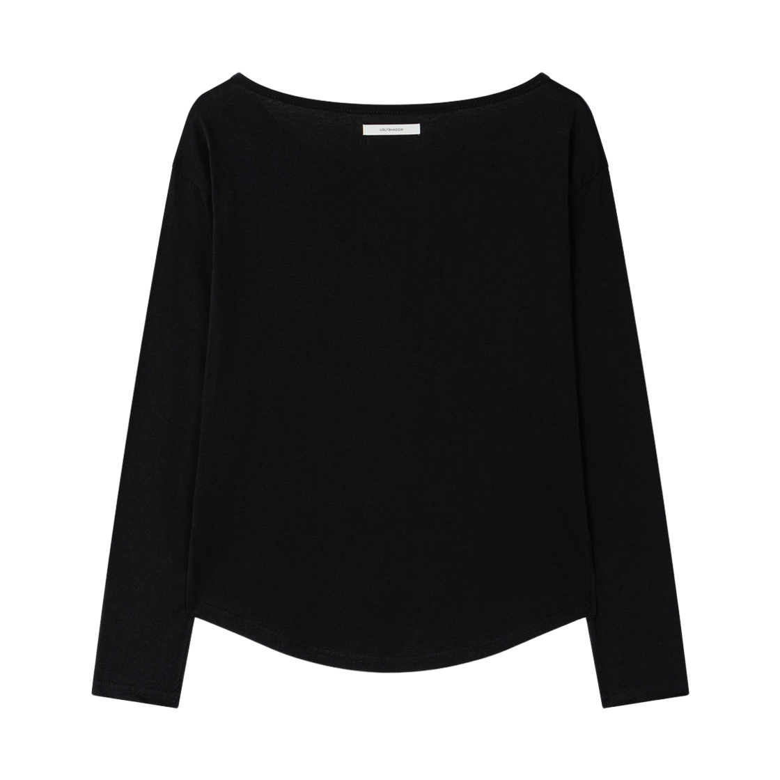 어글리쉐도우 플래킷 립 티셔츠(블랙)(Uglyshadow Placket Ribbed T-Shirt(Black)) - 2