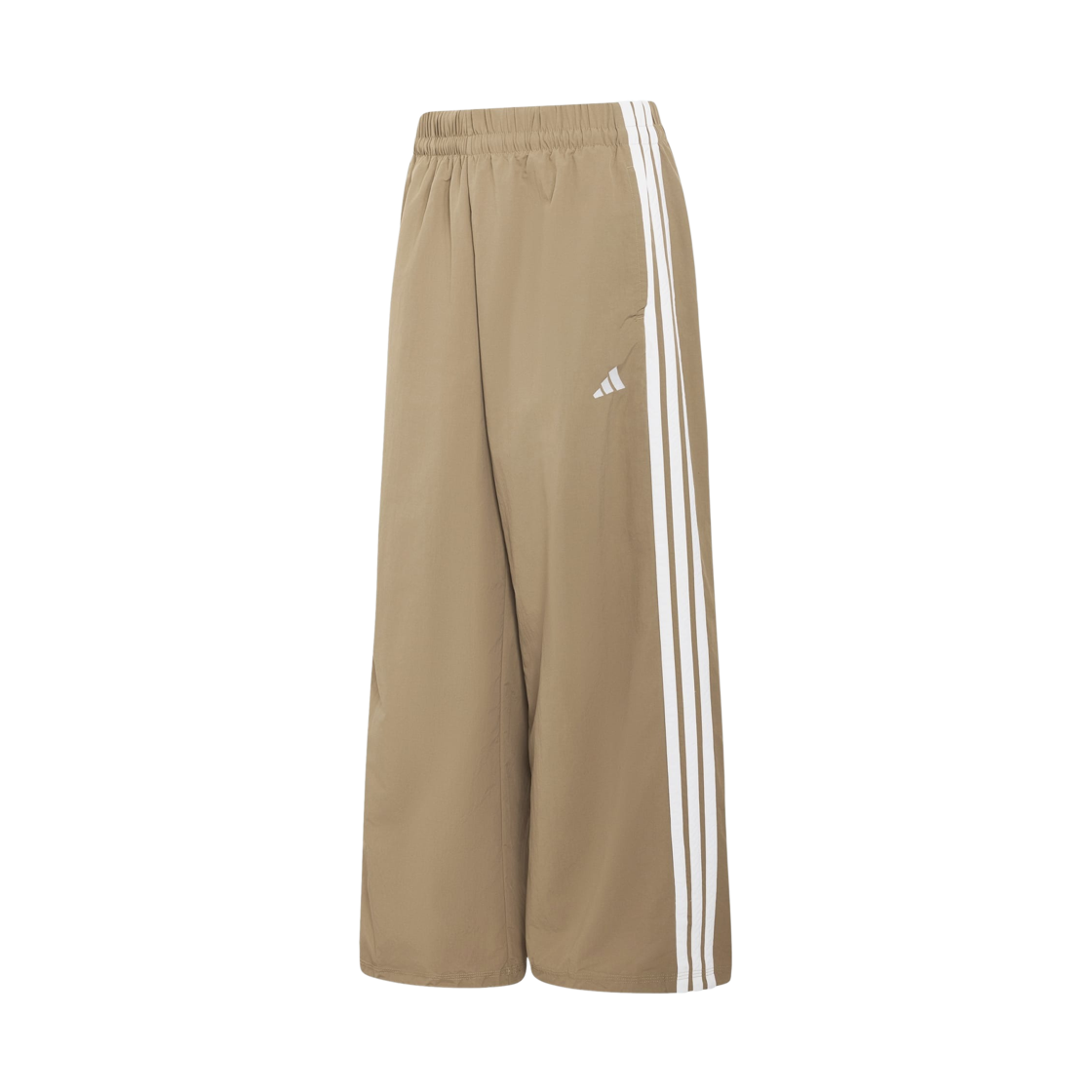 KQ7615 (W) Adidas Sportswear Iconic Woven Wide Leg Bungee Track Pants Khaki Six - KR Sizing
