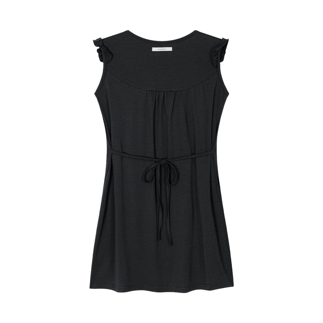 어글리쉐도우 러플 타이 탑(차콜)(Uglyshadow Ruffle Tie Top(Charcoal)) - 2