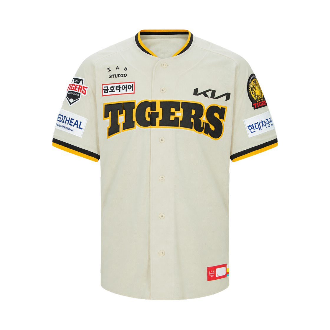 - Kia Tigers x IAB Studio 26 Authentic 2nd IAB Brand Day Uniform Yellow (Non Marking Ver.)