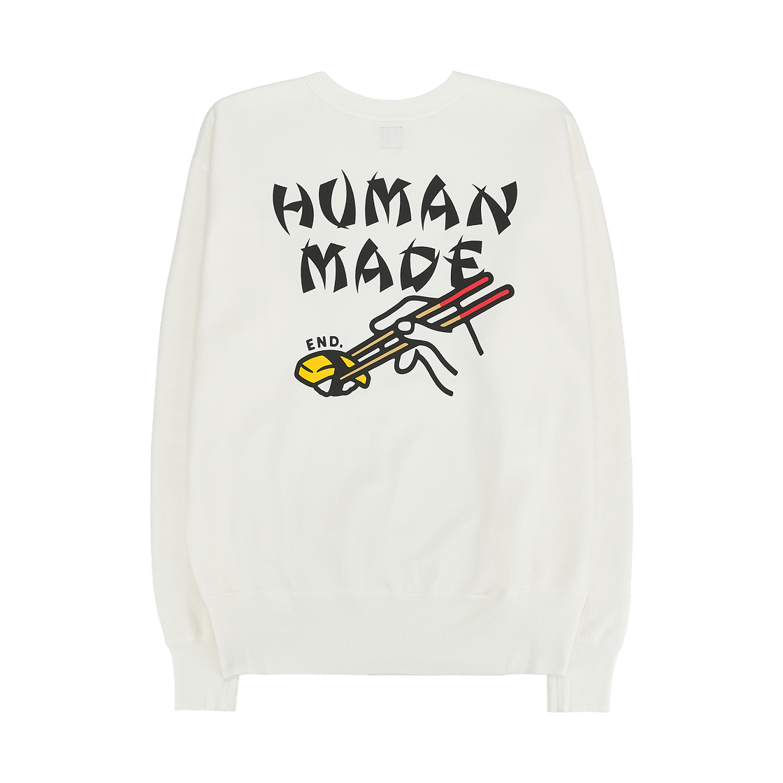 HM25CS047 Human Made x END. Sushi Sweatshirt White