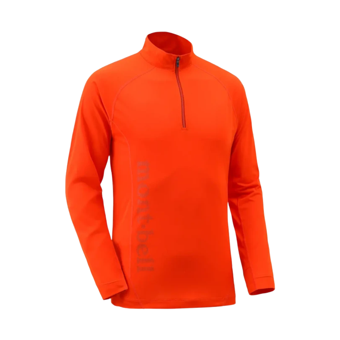 1114454 Montbell Cool Light Long Sleeve Zip Shirt Orange Red
