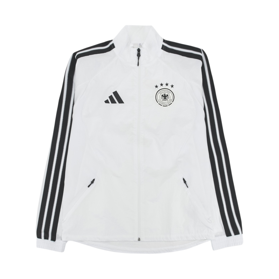 아디다스 독일 홈 앤섬 자켓 화이트 - KR 사이즈 (논 마킹 버전)(Adidas Germany Home Anthem Jacket White - KR Sizing (Non Marking Ver.))