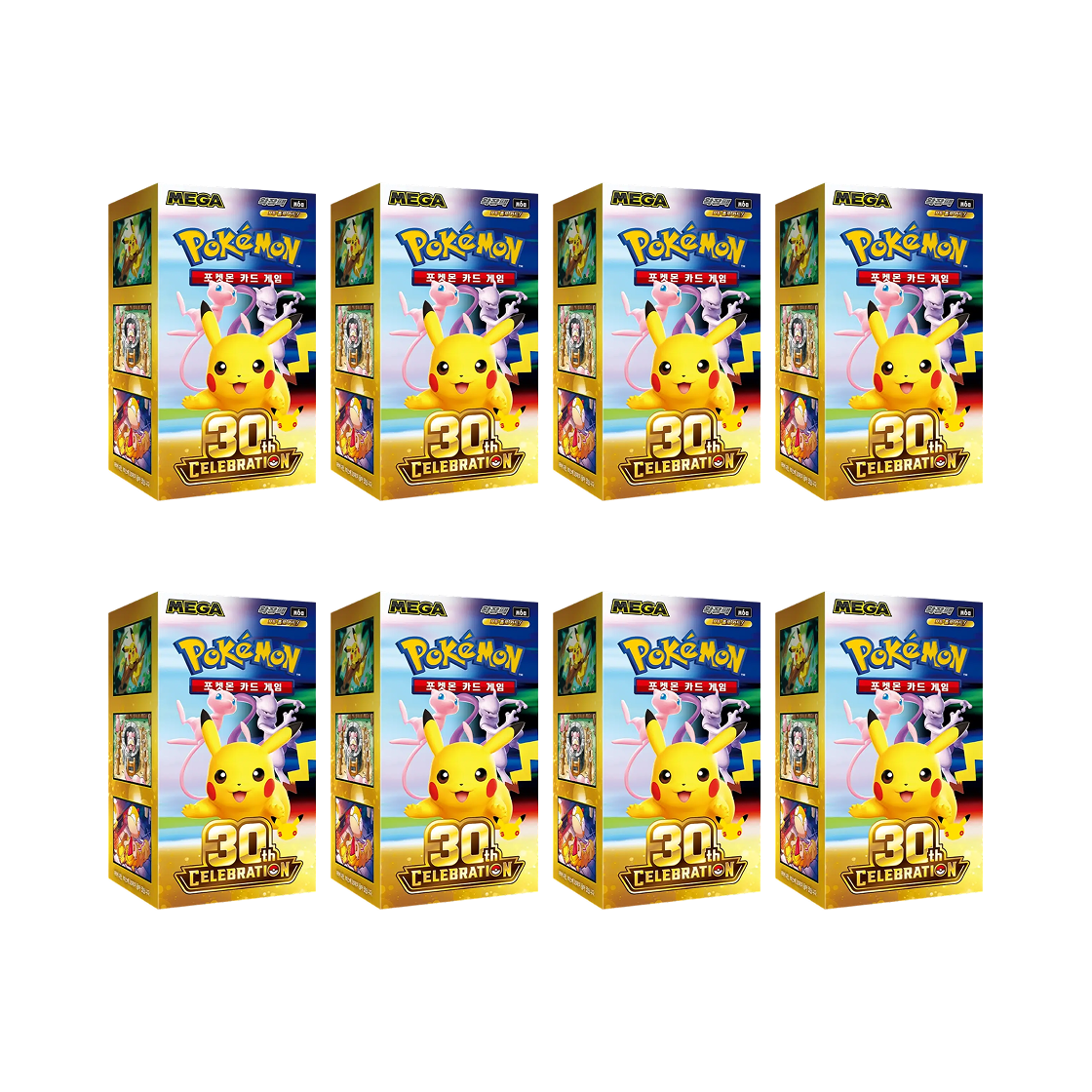 - Pokemon TCG Mega Expansion 30th Celebration Pack 8 Box (Pack of 160/Korean Ver.)