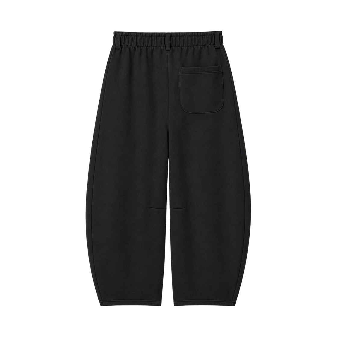 지크립 벌룬핏 커브드 루프 밴딩 스웨트 팬츠 블랙(GCLIP Balloon Fit Curved Loop Elastic Waist Sweatpants Black) - 3