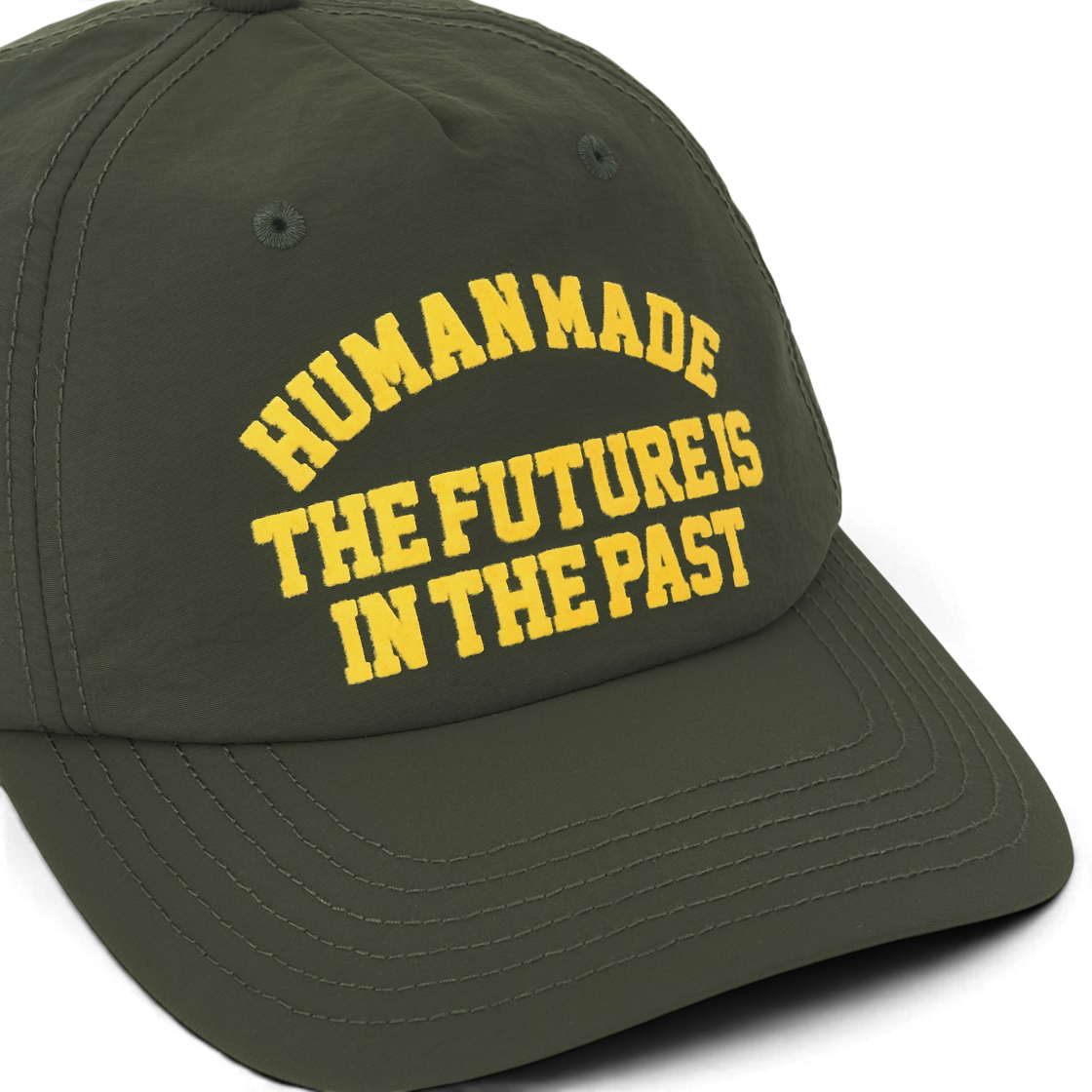 휴먼 메이드 5 패널 나일론 캡 올리브드랩(Human Made 5 Panel Nylon Cap Olivedrab) - 4