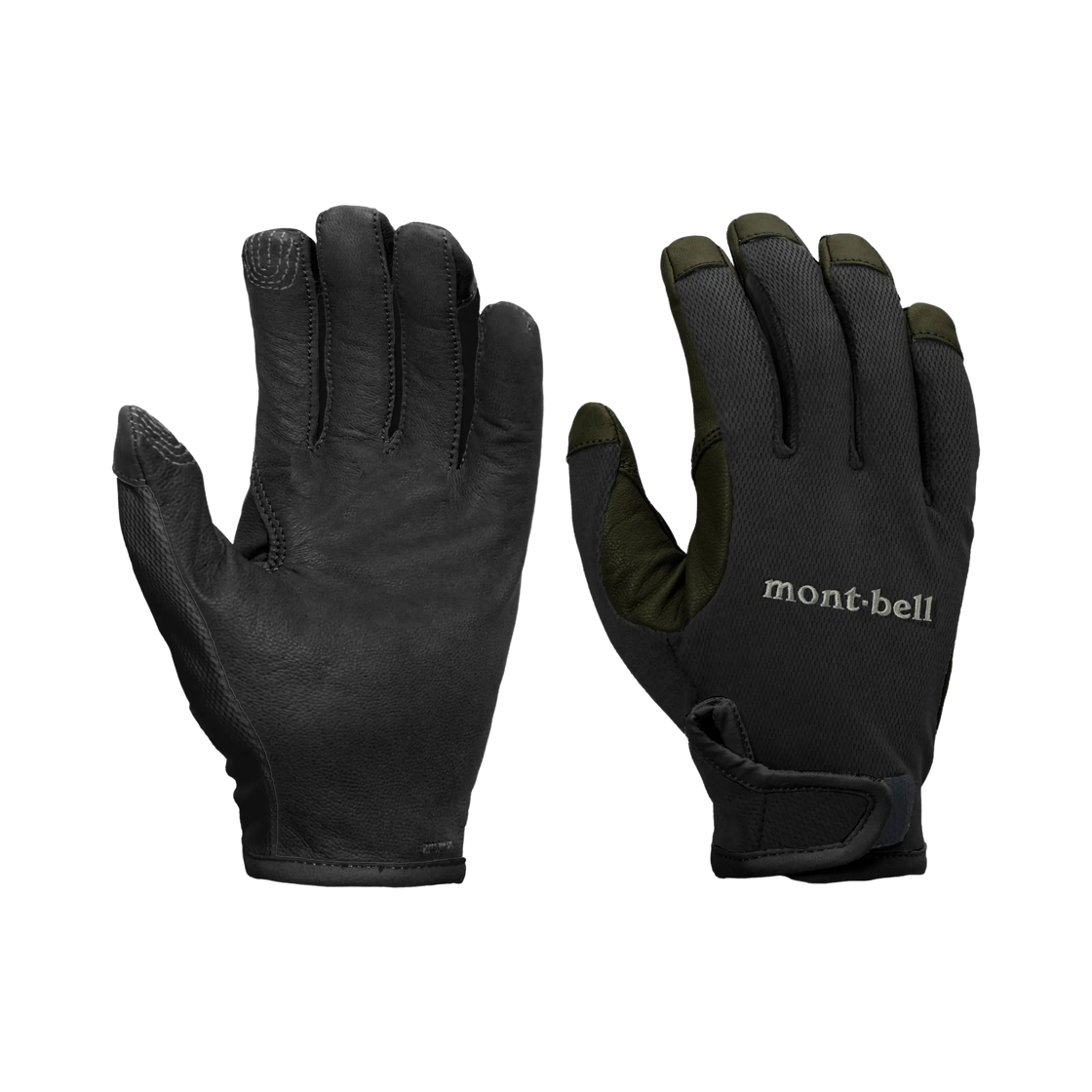 1119172 (W) Montbell Trekking Gloves Black