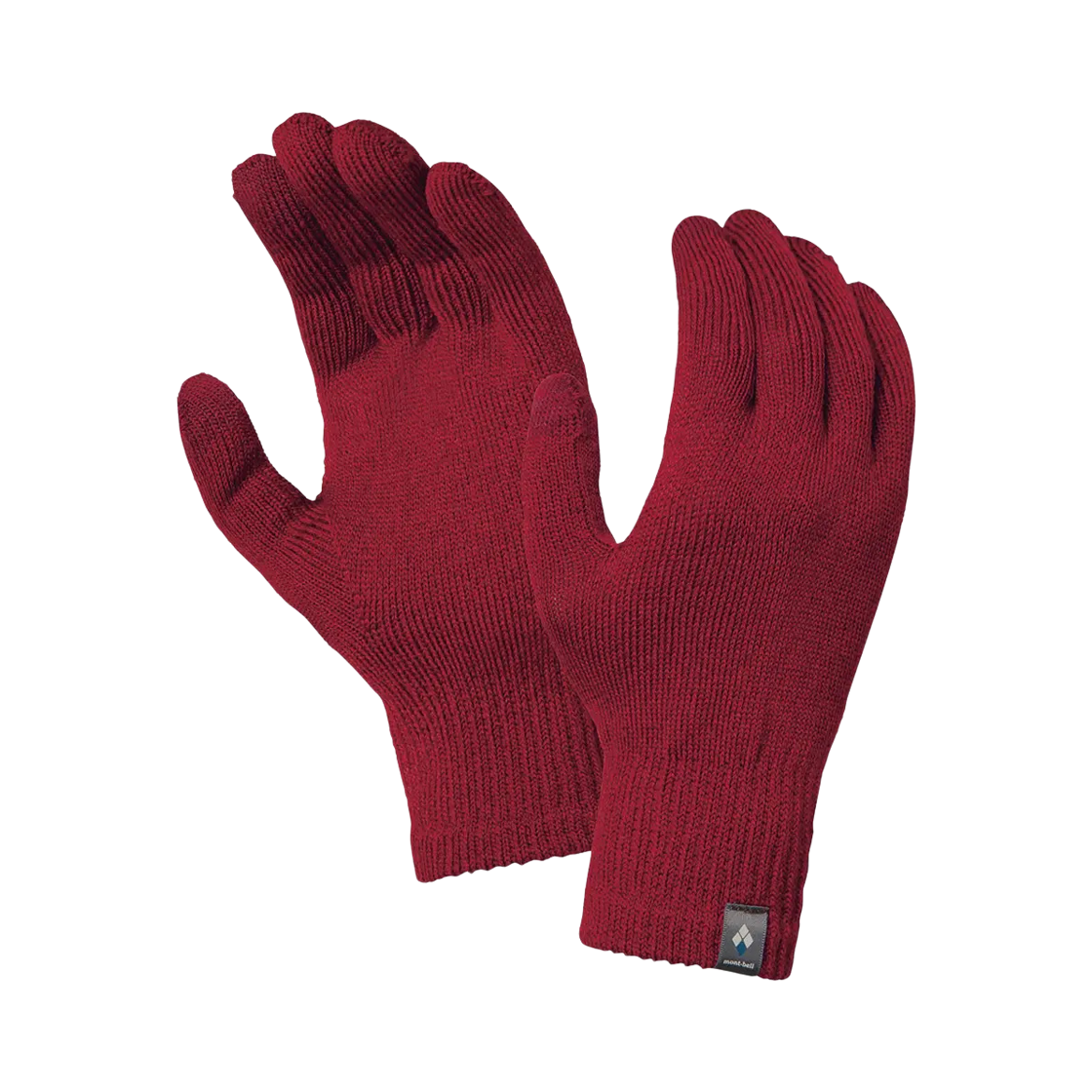 1118628 Montbell Merino Wool Gloves Touch Garnet