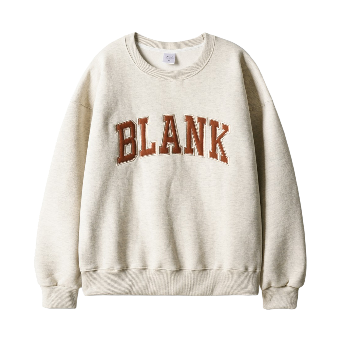 KJMT2689_oatmeal_29 JEMUT Blank Sweatshirts Oatmeal KJMT2689