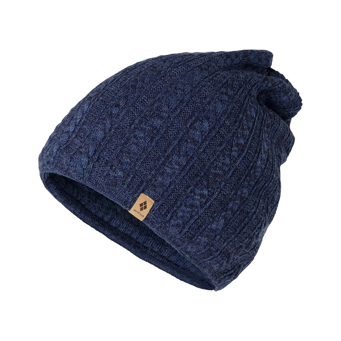 1118898 Montbell Cable Knit Volcano Cap Navy