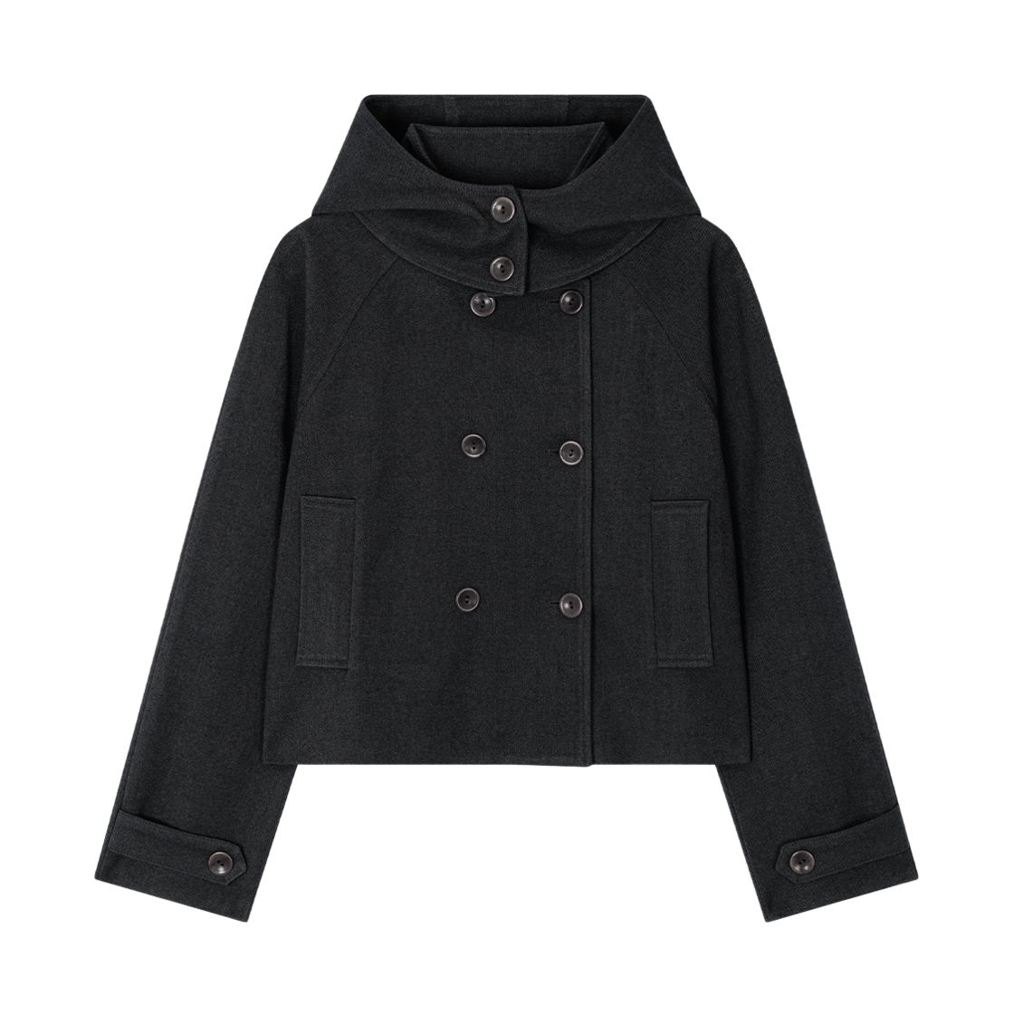 AMS037 Uglyshadow Soft Hooded Coat(Charcoal)