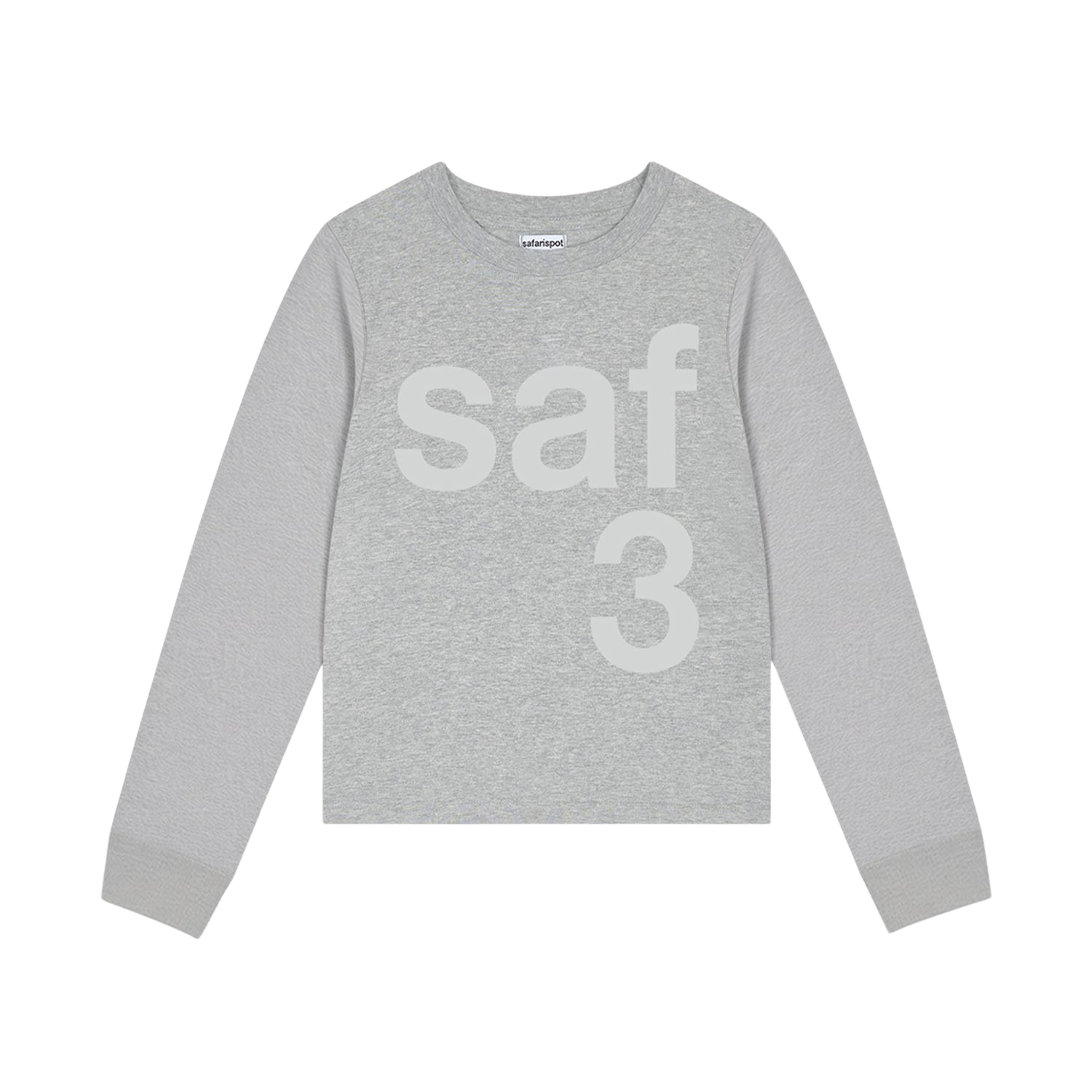 SCGFW00WLS004HGR [KREAM 단독] Safarispot 1/2 Basic Safari Long Sleeve Heather Gray