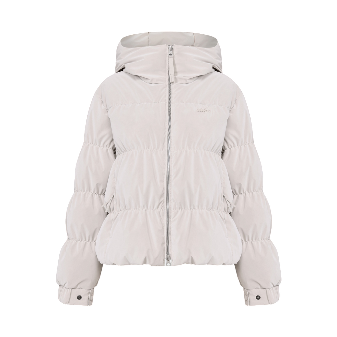 DWW26550OM (W) Eider Monglit Velvet Hoodie Goose Down Jacket Oatmeal