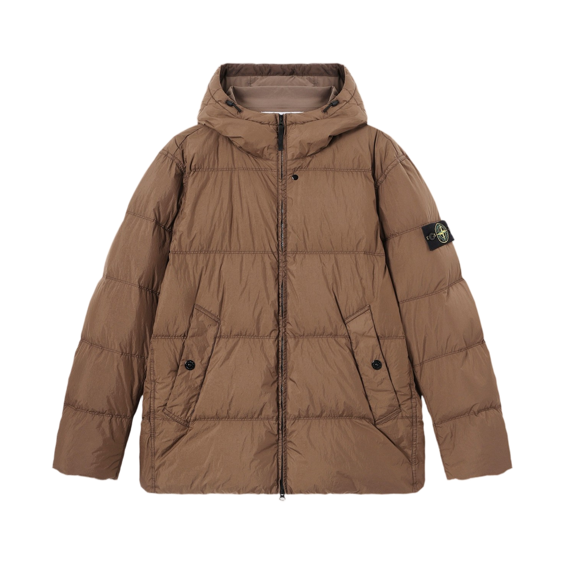L2S1541000-37S0A23-V007C Stone Island 4100037 Crinkle Reps NY Wind-Resistant Down Jacket with Anti-Drop Umber - 26FW