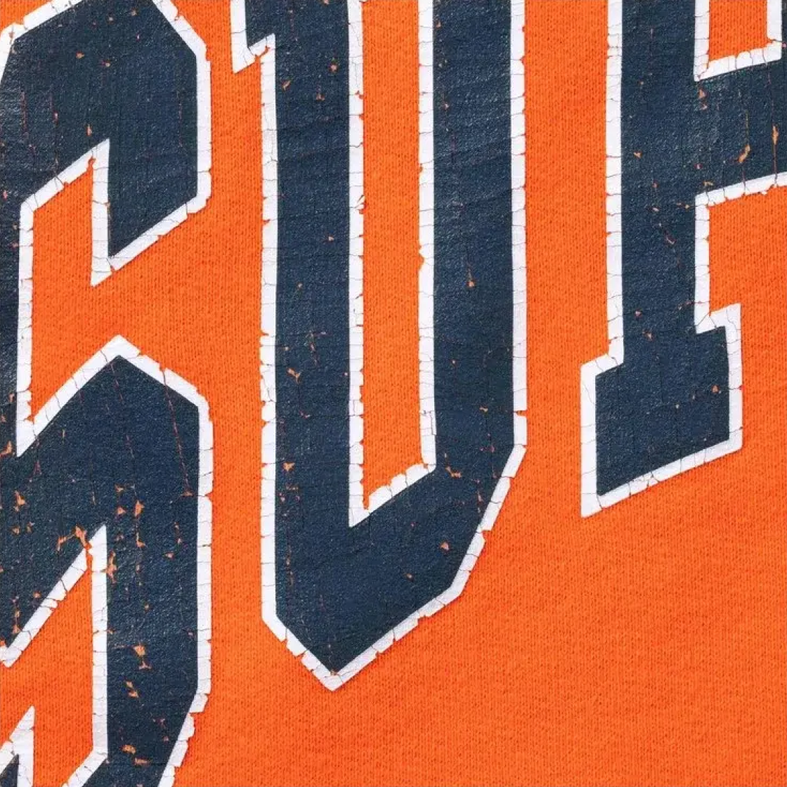 슈프림 크랙 래글런 집업 후드 스웨트셔츠 다크 오렌지 - 26SS(Supreme Cracked Raglan Zip Up Hooded Sweatshirt Dark Orange - 26SS) - 3