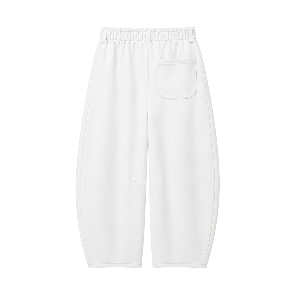 지크립 벌룬핏 커브드 루프 밴딩 스웨트 팬츠 백메란지(GCLIP Balloon Fit Curved Loop Elastic Waist Sweatpants White Melange) - 3