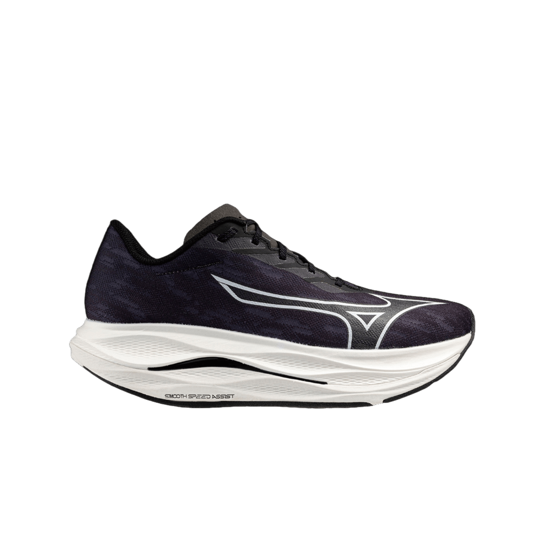 J1GC253701 Mizuno Wave Rebellion Flash 3 Black White - 3E Wide