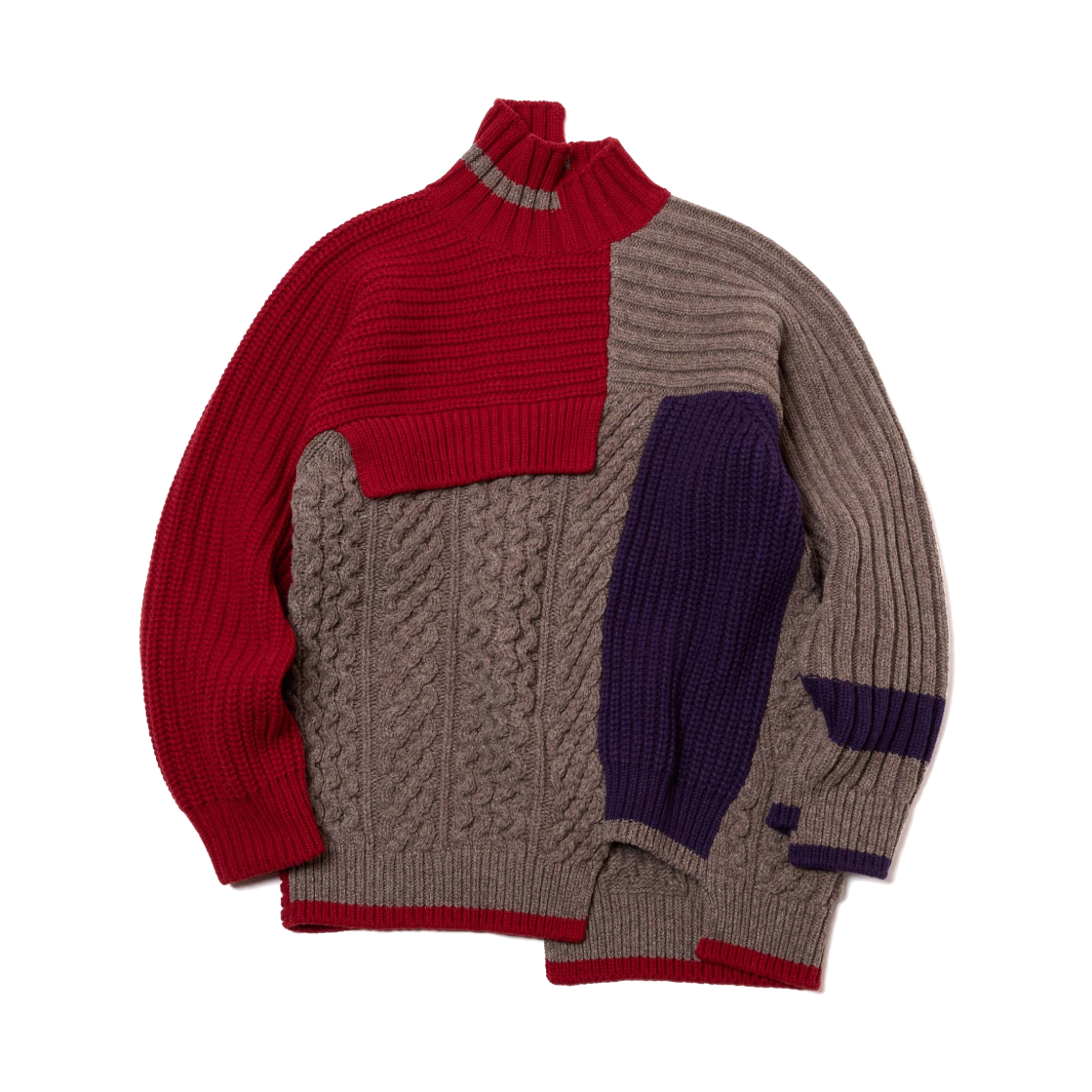 컬러비콘 26WBM-N01331 풀오버 레드 - 26FW(Kolor Beacon 26WBM-N01331 Pullover Red - 26FW) - 1