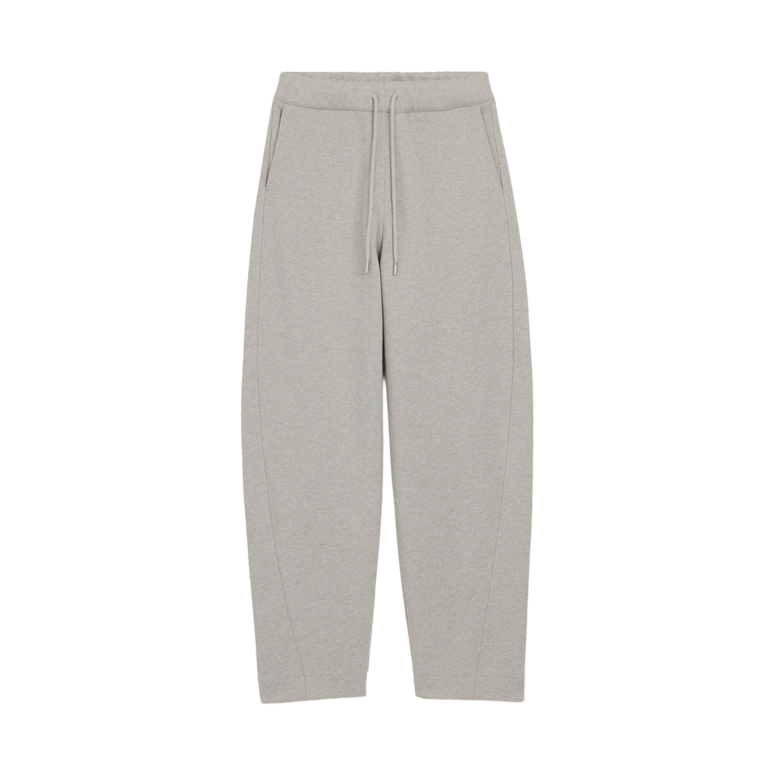 아미 그레이 코튼 트랙 팬츠 헤리티지 아미 파리 라벨 헤더 애쉬 그레이(AMI Grey Cotton Track Pants with Heritage Ami Paris Label Heather Ash Grey)