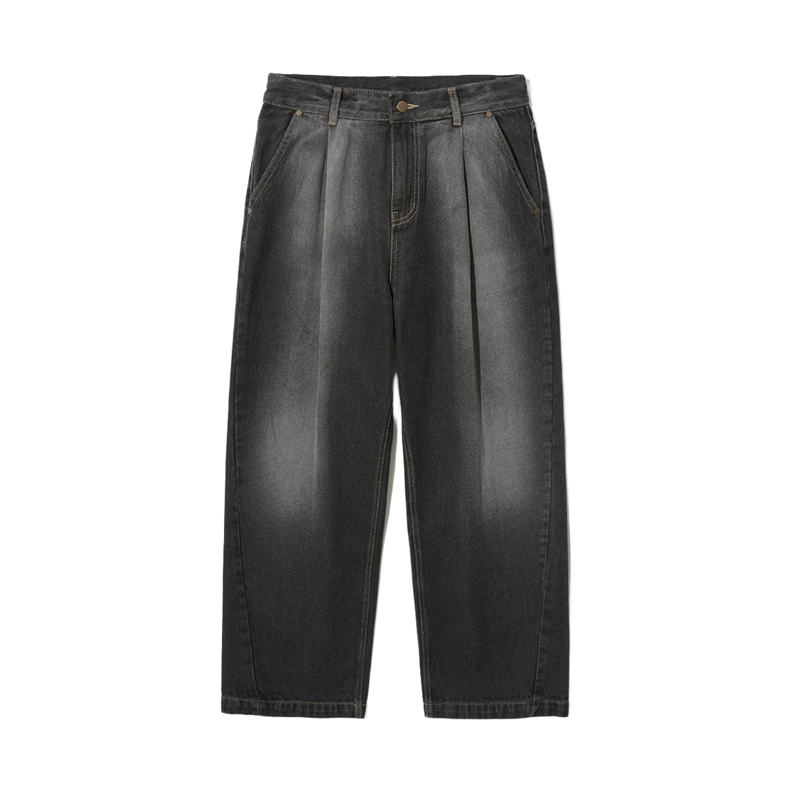 SOLP2464_westernblak_29 JEMUT Vapour Wide Balloon Denim Pants Westernblack SOLP2464